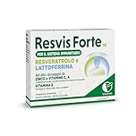 Resvis Forte XR Bustine Orosolubili, Integratore Alimentare di Resveratrolo e Lattoferrina, per il benessere del sistema immunitario, Senza Glutine, 12 Bustine Orosolubili da 1.8g, Gusto Agrumi