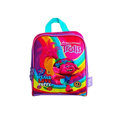 Kit Mochila de Costa e Lancheira Trolls Rosa