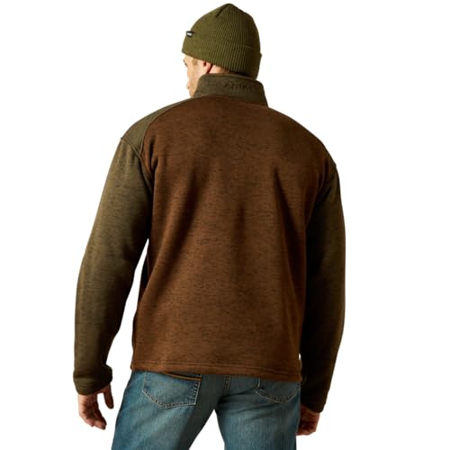 ARIAT Men's Khaki Caldwell Reinforced Snap Sweater2