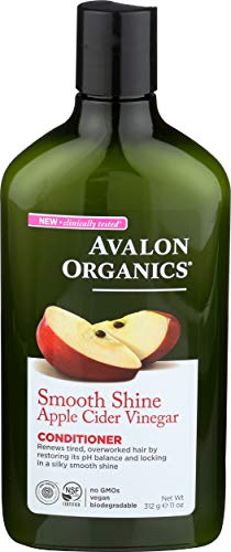 Avalon Organics Conditioner, Smooth Shine, Apple Cider Vinegar, 11 Oz