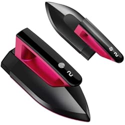 G11 Portable Steam Iron for Clothes, 1200W Compact Lightweight Iron with Powerful Steam, 15s Fast Heat-Up, 180 Rotating Handle, 8ft Cord, Auto Shut-Off for Home & TravelRose Red