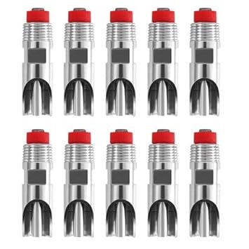 Bethlehem Pig Filter Nipple Drinkers, Pack of 10, Stainless Steel Pig Swine Sow Livestock Waterer Drinker Nipple Automatic Water Drinking.