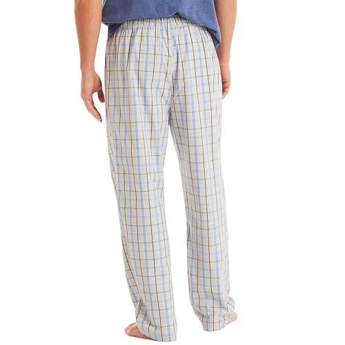 Image of Nautica Men's Nautica Sustainably Crafted Plaid Poplin Sleep Pant