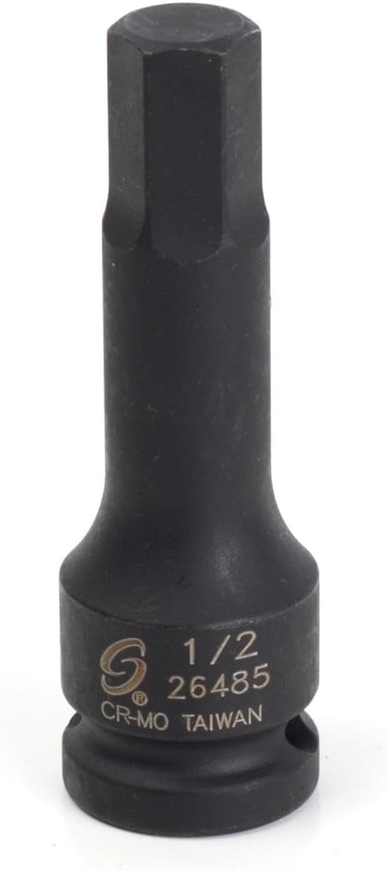 SUNEX TOOLS 26485 1/2-Inch Drive 1/2-Inch Hex Impact Socket