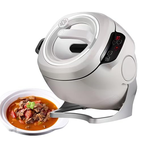 YXYLJOZ Olla Automática, Máquina de Cocina Inteligente Automática, Inicio Inteligente con Un Clic, Rotación Automática