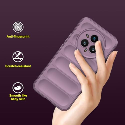 Image of amazon basics Back Case Cover for Realme 14 Pro Plus 5G | Compatible for Realme 14 Pro Plus 5G Back Cover | Liquid Silicon Magic Case with Camera Protection | Lavender