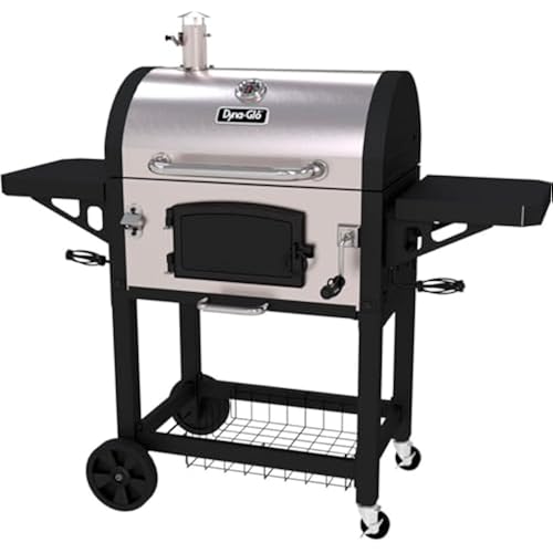 Dyna-Glo DGN486SNC-D Heavy Duty Stainless Charcoal Grill, Large