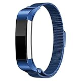 Pumsun Magnetic Loop Band For Fitbit Alta Smart Watch, Stainless Steel (Blue)