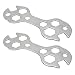 Produktbild SENZEAL 2pcs Schraubenschlüssel Maulschlüssel Fahrrad 10 in 1 Fahrrad-Zyklus Reparatur Stahl Spanner Mehrzweck Mutter Schraube