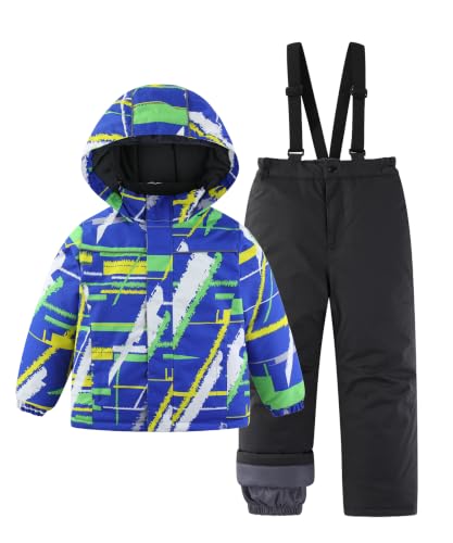 Image of Hiheart Boys Girls Winter Ski Jacket & Pants Set 2-Piece Snowsuit