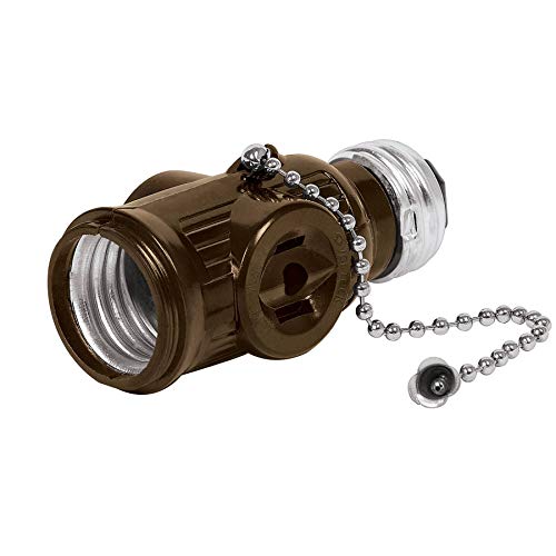 Volteck POBA-16, Portalámpara de baquelita, cadena y doble contacto