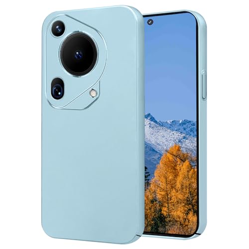 Kainevy Phone Case for Huawei Pura 70 Ultra Slim Rugged Hard for Women Men Cover Aesthetic Luxury Minimalist Lightweight Solid Color Anti-Scratch Shockproof Protective Case (Far Peak Blue)