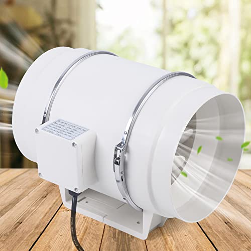 Ventilador de tubo Vents con rodamiento de bolas, ventilador de canal, ventilador para casa, cocina, hotel, baño, almacén, etc. 2600 rpm 220 V (HF-200P (130 W)