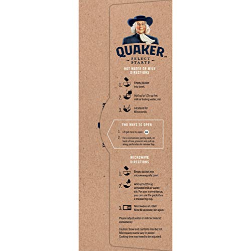 Quaker Instant Oatmeal, Fiber & Protein 3 Flavor Variety Pack thumb #3
