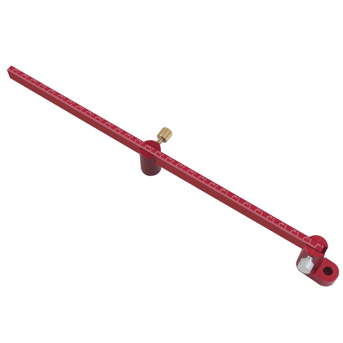 Woodworking Scribing Gauge Center Finder Ruler Extension Aluminum Alloy Scriber Circle Ruler Woodworking Compass for Turner Bowl Lathe 30cm