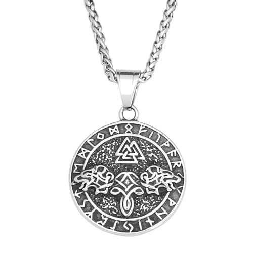 Bijoux Runes Nordiques en Acier Anti-Ternissement et Anti-Allergie