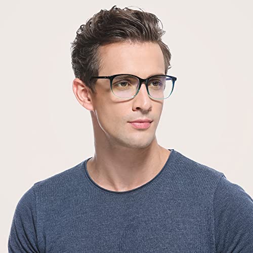 Image of Cyxus Blue Light Blocking Glasses Women Men Computer Gaming Square Glasses UV400 Protection Anti Eyestrain T32