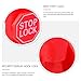 Anneome 100pcs Anti-Theft Peg Hook Locks with Red Plastic Hook Stopper for Retail Pegboard Industrial Store Fixture Theft Prevention
