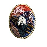 刺繍ブローチ No.141 ムンクのお花見