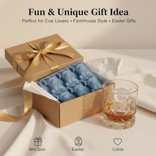 Image of Mini Highland Cow Mold, Tray, Reusable Tray for Home Entertaining, Dishwasher Mould, Single Piece Maker