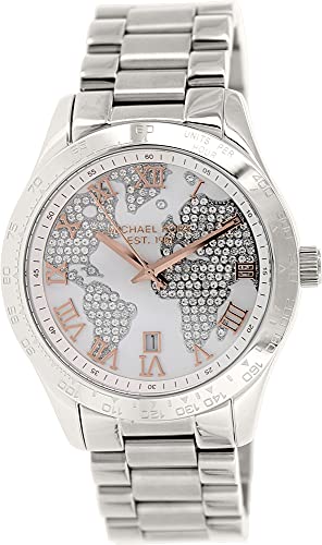 Michael Kors Women's Layton MK5958 Silver Stainless-Steel Plated Japanese Quartz Fashion Watch