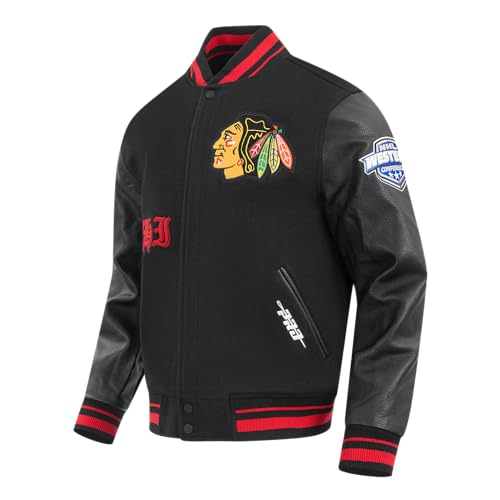 Image of Pro Standard Mens NHL Old English Varsity Jacket
