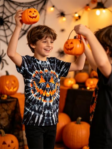 Image of Boys Tie Dye Shirt Size 4-14 Hippies Senior Rainbow Tees T Shirts for Kids