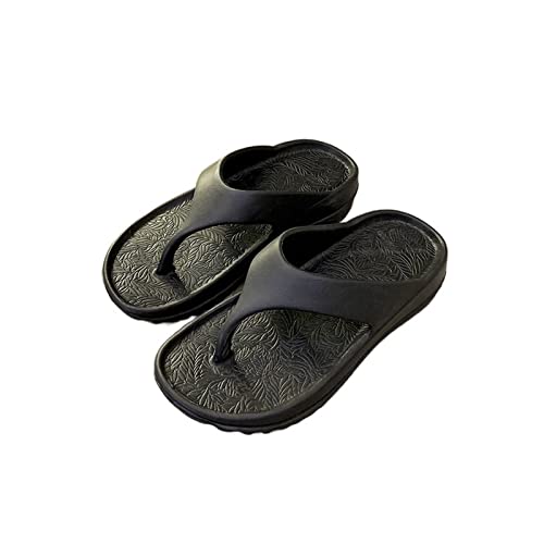 Beach Sandals Fashion Personality Flip-flops Female Summer Fashion Outer Thick Bottom Simple Korean Version Of Sandals Clip Feet Outer Wear Beach Shoes Female Pillow Slippers