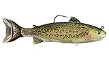 LiveTarget TRS168MS715 Trout Adult Series Freshwater Swimbait, Olive/Red