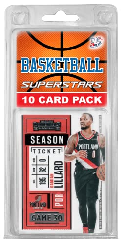 Portland Trailblazers- (10) Card Pack NBA Basketball Different Trailblazers Superstars Starter Kit! Comes in Souvenir Case! Great Mix of Modern & Vintage Players for the Ultimate Blazers Fan! By 3bros