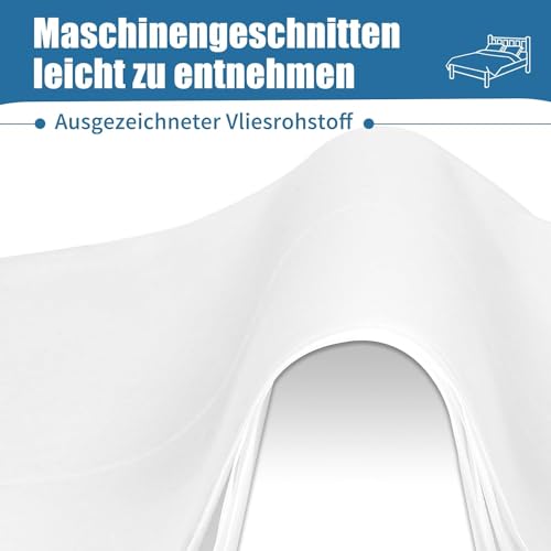 Yelid 100 Stück Einweg Spannlaken für Massageliegen, Einweg Bettlaken Einweg Massagetisch Bettlaken für SPA Massagetisch Hotels Vliesstoff 80 x 180cm Weiß