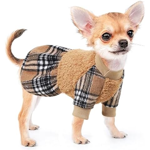 Warm Fleece Dog Dress for Winter Cover
