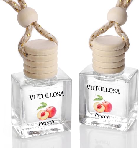 Image of 2-Pack Car Air Fresheners, Car Deodorizer, Juicy Peach Air Freshener Long Lasting Hanging Car Air Freshener for Men and Women, Car Scent Diffuser by VUTOLLOSA