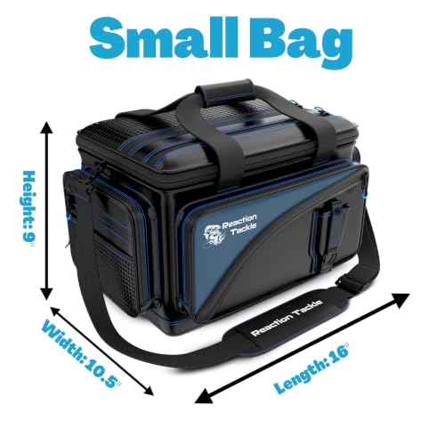 Image of Reaction Tackle Big Fishing Tackle Bag - Large Clear Pockets - Fishing Gear Storage