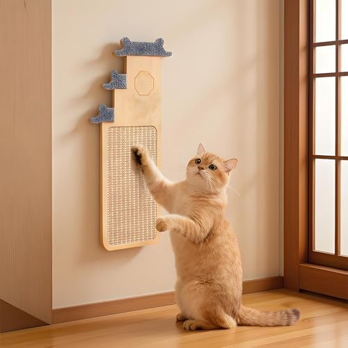 Griffoir pour chat sans perçage : protégez vos murs avec ce tapis vertical