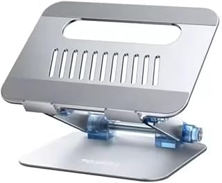 Adjustable Aluminum Alloy Laptop Holder New Technique Compound Aluminum Alloy Folding Design Super Strong Multi Purpose Laptop and Tablet Stand | Flare Gadgets