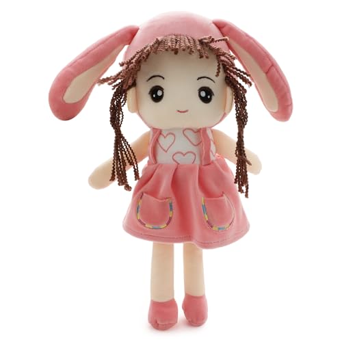 Image of Pink Bunny Doll Soft Toy for Kids with Cute Hug-Friendly Plush for Babies, Toddlers & Children Safe, Lightweight & Easy to Clean (35CM)