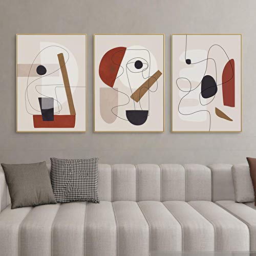 Peinture abstraite Picasso affiche murale minimaliste salon 60x90
