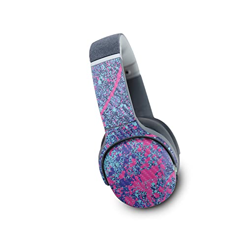 Image of MightySkins Carbon Fiber Skin Compatible with Skullcandy Crusher Evo Wireless - Vibrant Splatter | Protective, Durable Textured Carbon Fiber Finish | Easy to Apply