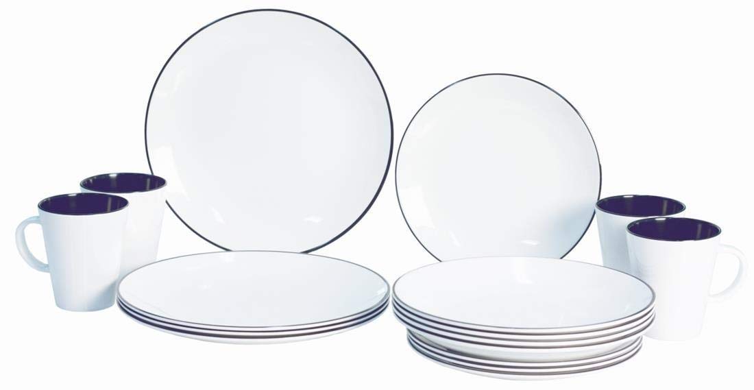 GimexMelamine Set Linea Blue 16 Pieces