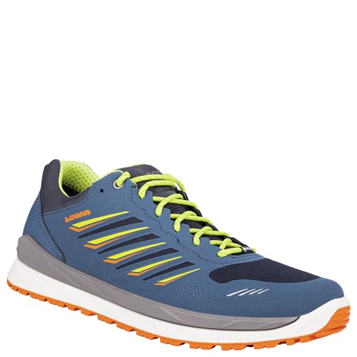 LOWA Halbschuh AXOS GTX LO stahlblau/limone, 42