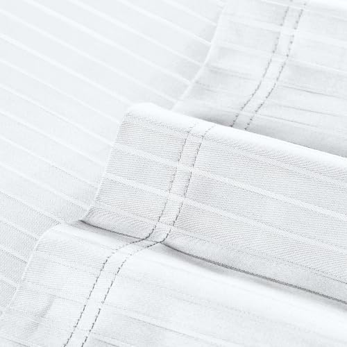 Image of myTrident Bedsheet for Double Bed King Size | 108 inch x 108 inch | White