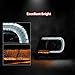 PIT66 LED Tube Headlights Compatible with Toyota Tacoma 2005-2011 Smoke Lens Black Housing Clear Reflector Headlamps