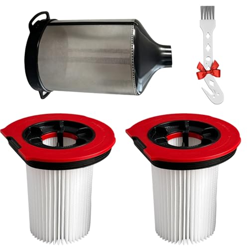 Odashen 12050162 Staubsaugerfilter, Ersatz kompatibel mit Bosch Unlimited 9 / Unlimited 10 schnurlosen Staubsauger BBS1041 BKS1051GQC Teile, 2 Filter, 1 Metallgittersieb, 1 Bürste