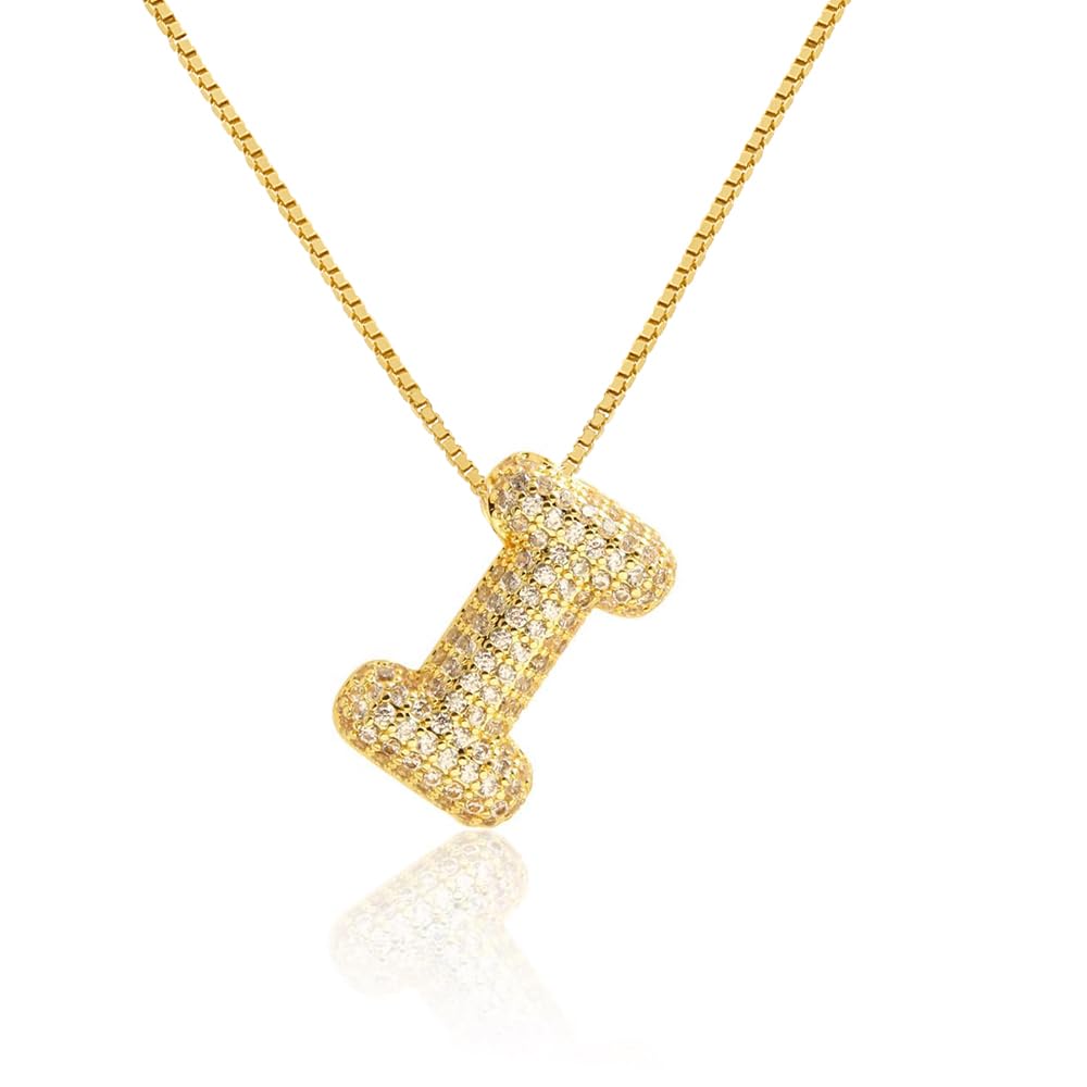 List Naszyjnik Balon Początkowe naszyjniki dla kobiet Dainty Alphabet Wiselant 14K złota Puchatą Nazwa Personalizowana biżuteria