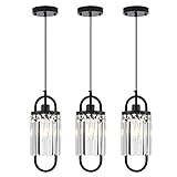 Faibra Modern Crystal Pendant Light Mini Chandelier Pendant Lighting for Kitchen Island Bar Hallway