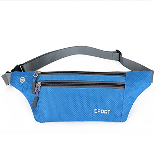 DASEV Sac de Taille de Sport étanche Fitness Fanny Pack Support de téléphone pour la Marche Exercice randonnée (Bleu Ciel) Cover