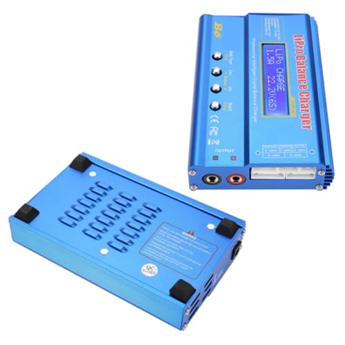 Cargador de Equilibrio RC B6 80W Descargador LCD Digital para Cargador de batería LLiPo NiMH RC(Sin Enchufe)