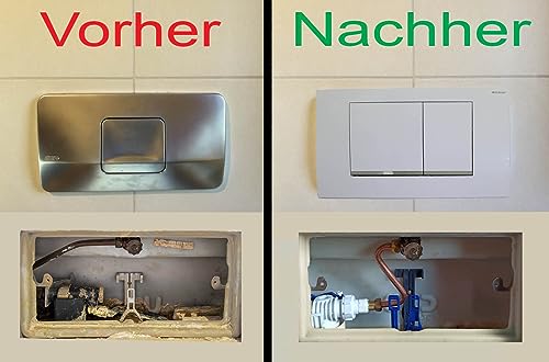 Ersatzteilset zur Reparatur und Umrüstung von Geberit Spülkästen Bj 1978-1988 auf 2-Mengen-Spülung