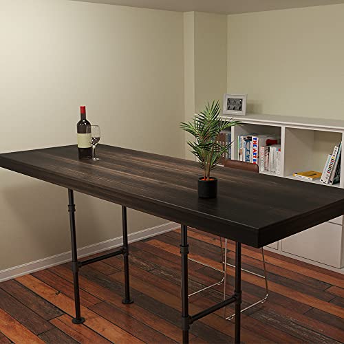 Niubid 38 Inch Industrial Pipe Table Leg For Bar Height Pub Table, H-Shape, Iron Base Legs Coffee Tables, Desks, Nightstand - Vintage, Mid-Century Modern Aesthetic 2 Pack #TOP1